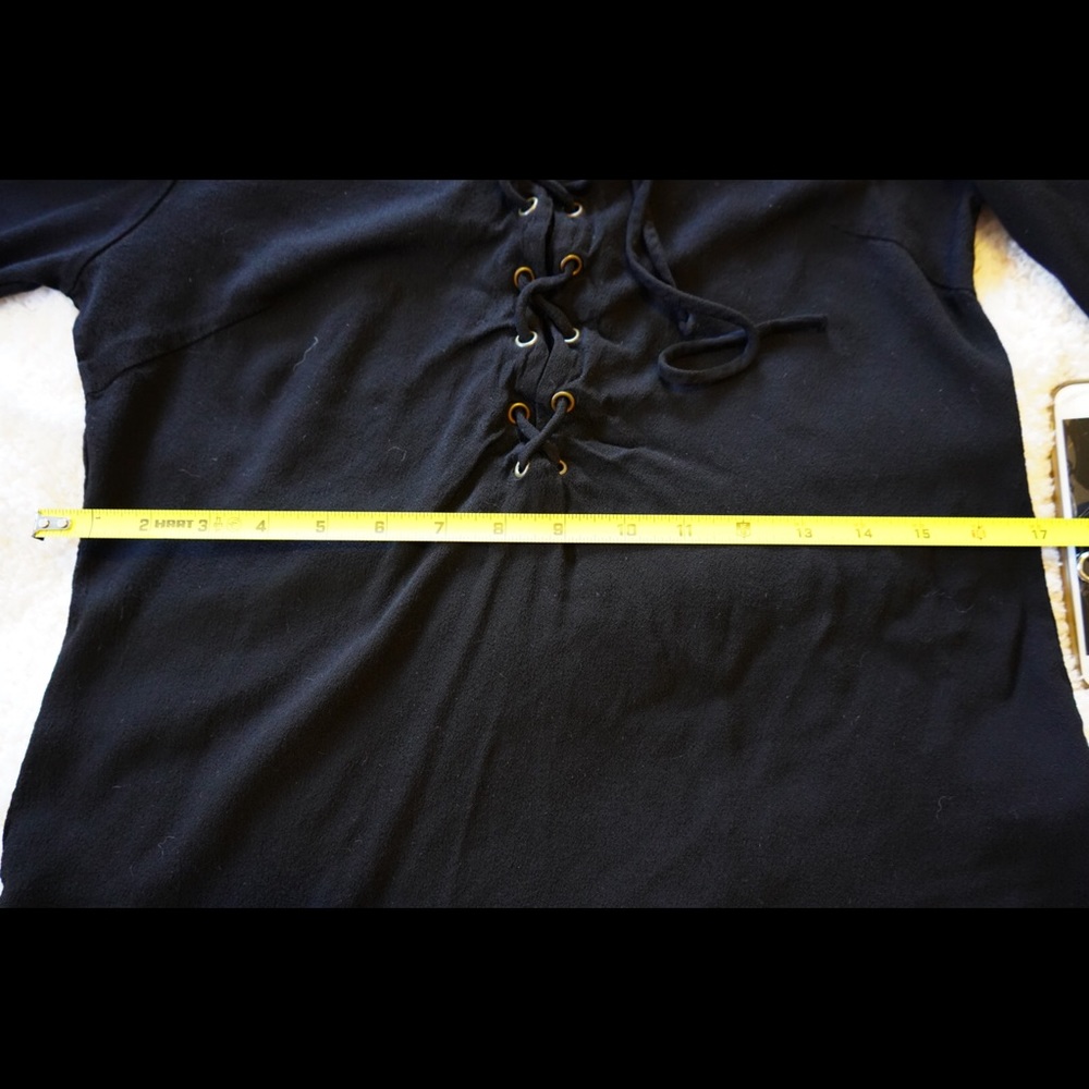 Bell Sleeved Black Blouse - Picture 4 of 8